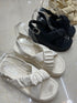 Spring Chic Cross Strap Buckle Sandals